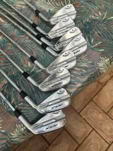 Callaway Apex Pro irons 4-PW with A Wed KBS Tour sold pending pick up.
