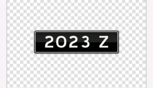 Personal Number Plates 2023 Z for Nissan Z