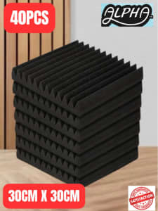 40 Studio Acoustic Foam Sound Proofing Absorption - Limited Stock