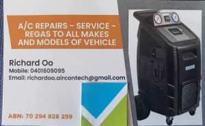 Automotive Car Air-conditioning Re-gas starts FROM $110