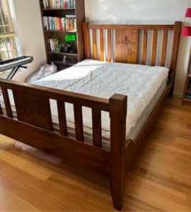 Can deliver - Queen bed with good condition mattress