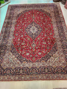 Stunning Persian handmade soft wool Kashan rug391*295 cm
Pure wool