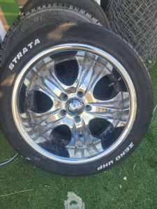 17x8 and 5x114.3 Wheels and tyres suit falcon