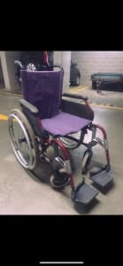 Red foldable Wheelchair 