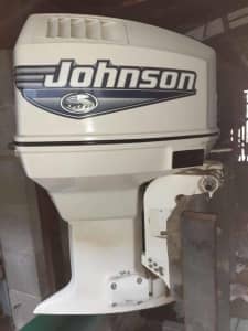 115hp JOHNSON OCEAN PRO OUTBOARD MOTOR WITH SPARE MID SECTION 2002-200