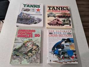 TANK REFERENCE BOOKS, CROSS SECTION AND WORLD WAR 2 HISTORY BOOKS