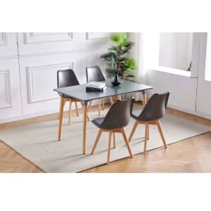 OLIVER 120CM RECTANGLE DINING TABLE GREY