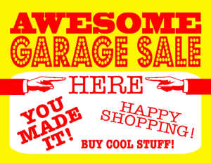 Garage Sale Avoca this Saturday 20th April