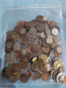 Foreign Coins 1 Kilo Bag Assorted Unchecked!