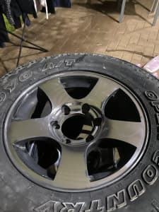 16 inch 6 stud csa alloy wheels and Bridgestone at 245/70/16