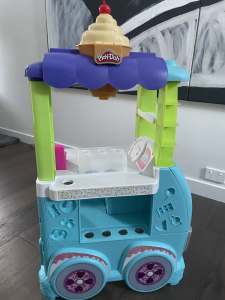 3 feet tall. Play-Doh Kitchen Creations Ice Cream Truck Playset