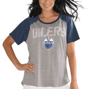 Edmonton Oilers NHL Alyssa Milano - Women's Plus Size T-Shirt