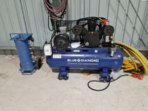 Blue Diamond Air Compressor (& pig)