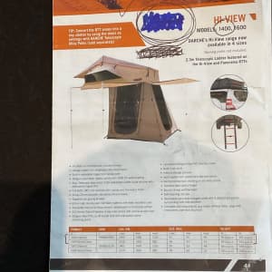 Roof top tent Darche Hi view 1400 with annexe