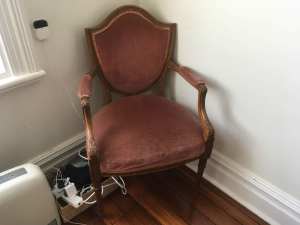 Antique shield back chair - pair
