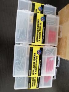 12 pack of 60 pieces Screw & anchor set. The more the cheaper