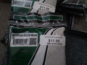 MODEL RAILWAY WOODLAND SCENIC various BALLASTS 383CM2 bags $10ea