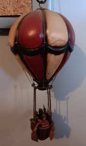 Hot Air Balloon hanging ornament ,approx 52cm in length. 
