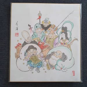 Japanese print artwork 24x27cm