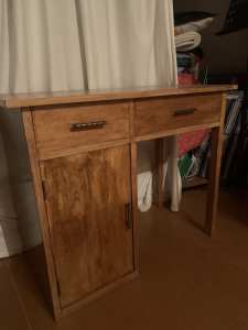 Two drawer wooden desk