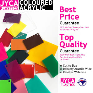 COLOURED Acrylic Perspex Sheet 【Massive sizes & colours】【Best Price】
