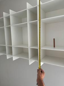 Wall mounted book or display shelves (2)