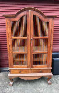 Wooden aviary cabinet - open to offers