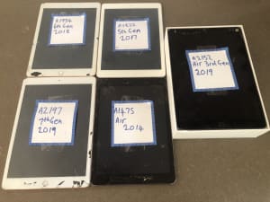5 iPads sold for parts not working