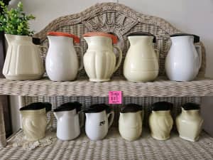 Vintage ceramic jugs / kettles. $20 each
