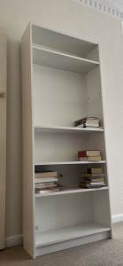 IKEA Billy bookshelf, white 80x28x202 cm