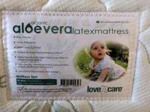 Love n Care latex cot mattress: Size large VeryGoodCondition