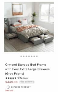 Tommy Swiss Queen Bed Frame