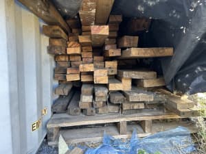 Recycled hardwood beams