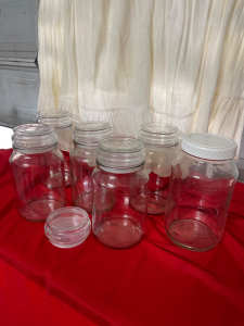 Storage glass jars