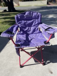 Purple/Pink Kids Cooler Arm Camping Chair by Wanderer!