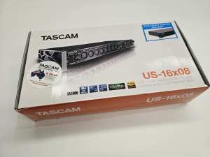 Tascam US-16x08 pro audio interface with 8 mic-pres 16in 8out AD/DA