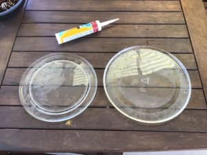 Microwave glass plates got 8 various sizes