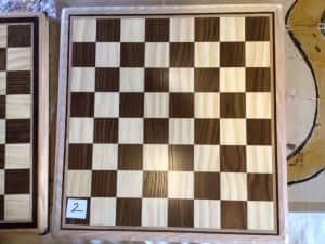 Chess boards with unique timbers