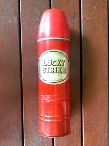 Rare Vintage Lucky Strike Collectable Thermos
