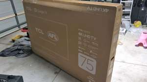 Empty TV box and packaging