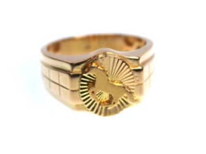 21ct Yellow Gold Unisex Ring Size Y 146739