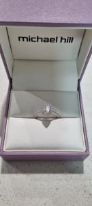 Engagement ring diamond white gold 14k white gold 0.92 carrot diamond