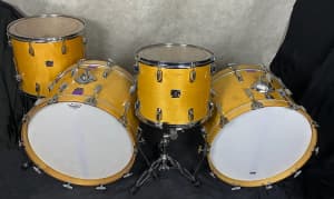 Tama Superstar 80s 4pce 22 x 14 double bass drums 15 & 18 shellpack