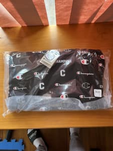 Champion Reverse Weave All Over Logo Hoodie
