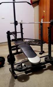 Weight Bench Press Pull Down Home Gym