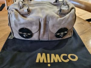 mimco black turnlock bag