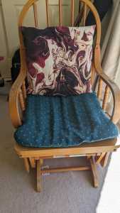 Rocking chair, Nursing chair, wooden rocking chair