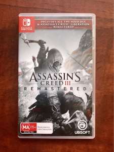 Nintendo Switch - Assassins Creed III Remastered. AS NEW $29 or Swap