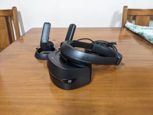VR HP Mixed reality Headset with controllers. Virtual Reality