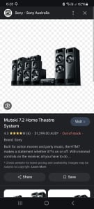 Sony muteki 7.2 theatre system 